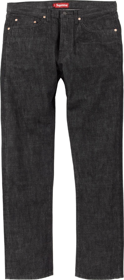 Black Rinse Washed Slim Jean